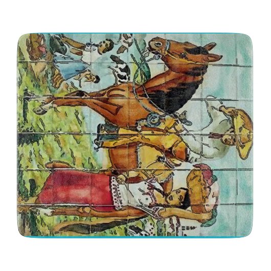 Vintager mexikanischer Stil Schneidebrett (Vorderseite)