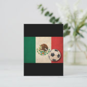 Vintager Mexiko-Fußball Postkarte (Stehend Vorderseite)