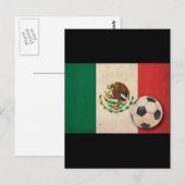 Vintager Mexiko-Fußball Postkarte (Vorne/Hinten)