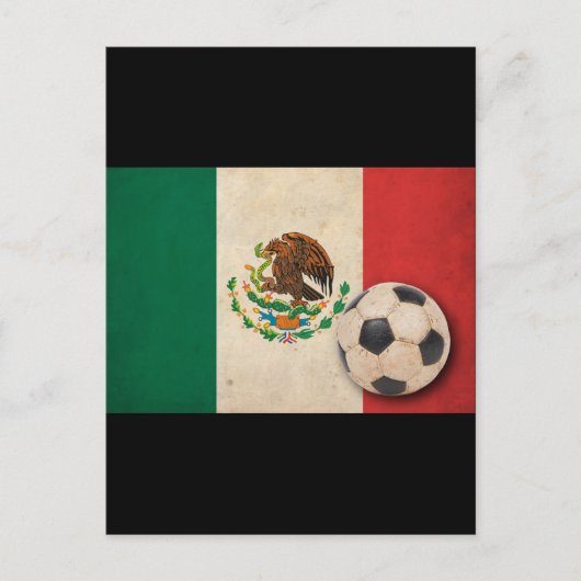Vintager Mexiko-Fußball Postkarte (Vorderseite)