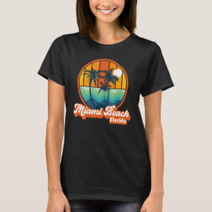 Vintager Miami Beach Florida Sommerferienstrand T-Shirt