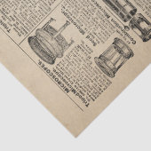 Vintager Mikroskopkatalog Seidenpapier (Detail)