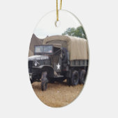 Vintager Militär-LKW Keramikornament (Links)