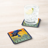 Vintager militärischer Krieg mit einer wilden Katz Getränkeuntersetzer (Rechte Seite)