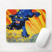 Vintager militärischer Krieg mit einer wilden Katz Mousepad (Mit Mouse)
