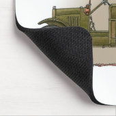 Vintager Militärkrankenwagen Mousepad (Ecke)