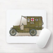Vintager Militärkrankenwagen Mousepad (Mit Mouse)
