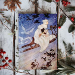 Vintager Milo Winter Die Schneekönigin Postkarte<br><div class="desc">Vintage Milo Winter Illustration aus dem Jahr 1916,  die eine skurrile Winterlandschaft einnimmt. Freuen Sie sich auf Ihre Lieben und Freunde in diesem Jahr mit ein bisschen Weihnachtsfieber!</div>