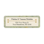 Vintager Minimaler Name und 2-Line-Adresse (Vorne)