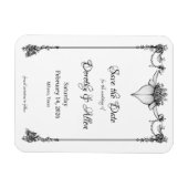 Vintager Minimalismus dünne Magnetkarte Magnet (Horizontal)