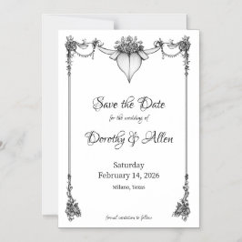 Vintager Minimalismus dünne Magnetkarte Magneteinladung