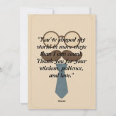 Vintager Minimalistischer Vatertag Feiertagskarte (Rückseite)