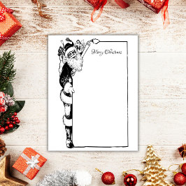 Vintager Minimalistischer Weihnachtsschwarzer Weih