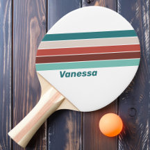 Vintager Minze Regenbogen Streifen mit Namen