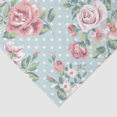 Vintager mit Blumendruck Seidenpapier (Ausschnitt)