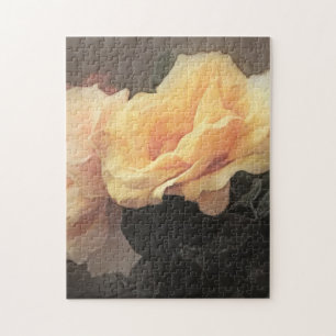 Vintager mit Blumenhintergrund der Kunst in den Puzzle
