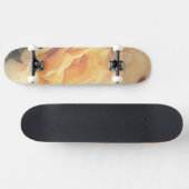 Vintager mit Blumenhintergrund der Kunst in den Skateboard (Horizontal)