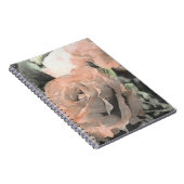 Vintager mit Blumenhintergrund der Kunst mit Notizblock (Rechte Seite)