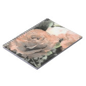 Vintager mit Blumenhintergrund der Kunst mit Notizblock (Linke Seite)