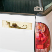 Vintager mittelalterlicher Drache-Entwurf Autoaufkleber (Auf Lkw)