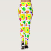 Vintager Mod-Blumengarten Leggings (Rückseite)