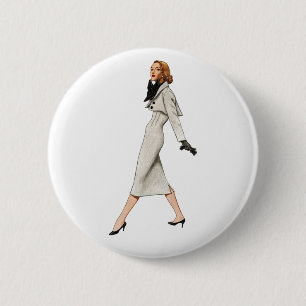 Vintager Mode-Bild-Knopf Button