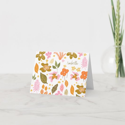 Vintager, moderner Botanischer Frühling (Vorderseite)