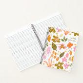 Vintager, moderner botanischer Frühling mit Blumen Notizblock (Innenseite)