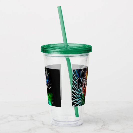 Vintager moderner Musik Acryltrinkbecher (Links)