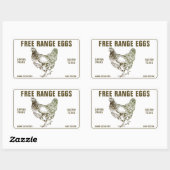 Vintager moderner Personalisierter Name des Betrie Rechteckiger Aufkleber (Blatt)