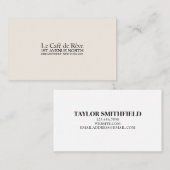 Vintager moderner Typ Visitenkarte (Vorne/Hinten)