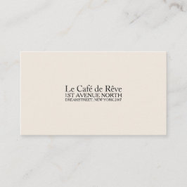 Vintager moderner Typ Visitenkarte