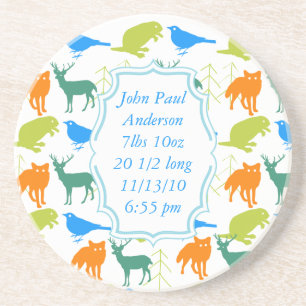 Vintager, moderner Wald-Kreaturen farbiger Unterse Untersetzer