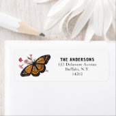 Vintager Monarch Butterfly Orange Retro (Insitu)