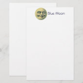 Vintager Mond Briefpapier (Vorne/Hinten)