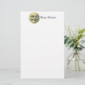 Vintager Mond Briefpapier (Stehend Vorderseite)