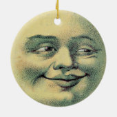 Vintager Mond Keramikornament (Hinten)