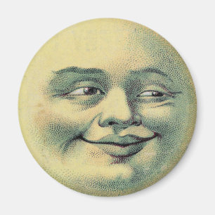 Vintager Mond Magnet