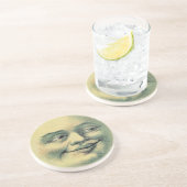 Vintager Mond Untersetzer (Seite)