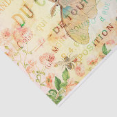 Vintager Mondmond und Rose Ephemera Seidenpapier (Ausschnitt)