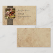 Vintager Mondschmetterling Visitenkarte (Vorne/Hinten)