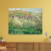 Vintager Monet 1879 Blütenpflanzenbaum Leinwanddruck (Insitu (Wohnzimmer))