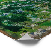 Vintager Monet 1879 Blütenpflanzenbaum Poster (Ecke)