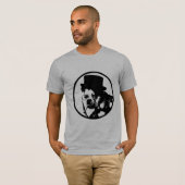Vintager Monocle-HundeT - Shirt (Vorne ganz)