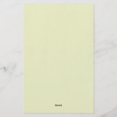 Vintager Monogramm-Letter-Rahmen Briefpapier (Rückseite)