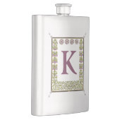 Vintager Monogramm-Letter-Rahmen Flachmann (Rechts)