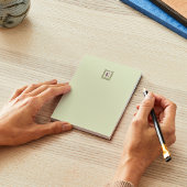 Vintager Monogramm-Letter-Rahmen Notizblock