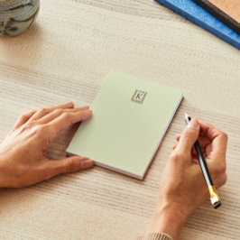 Vintager Monogramm-Letter-Rahmen Notizblock