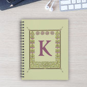 Vintager Monogramm-Letter-Rahmen Notizblock