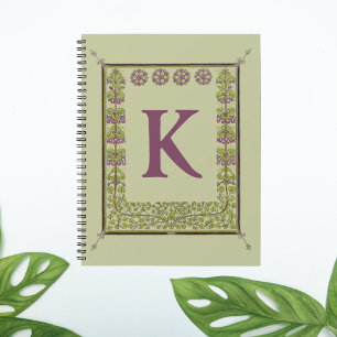 Vintager Monogramm-Letter-Rahmen Planer